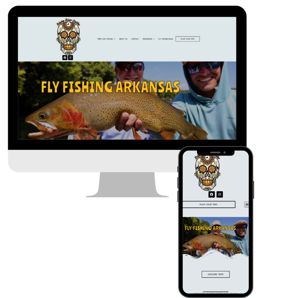 fishing charter website design